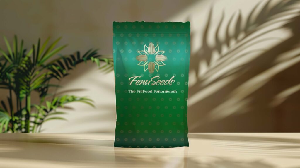 Fenuseeds Packaging Mockup