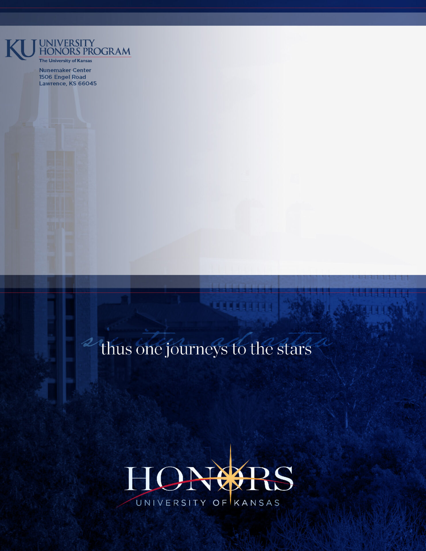 KU Honors HonOread Newsletter Back Cover
