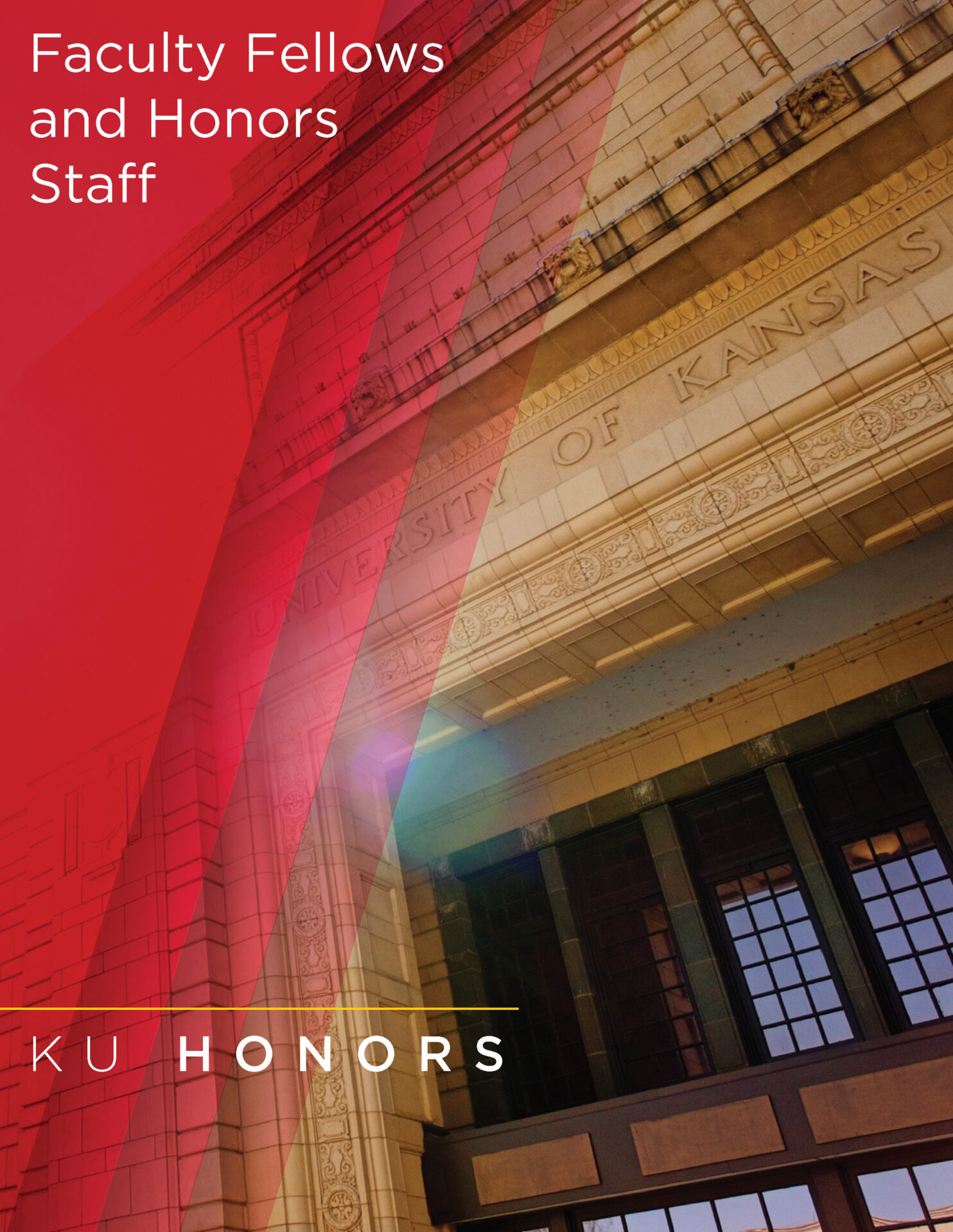 KU Honors Fellows & Staff Guide Half-Fold Brochure Front Cover
